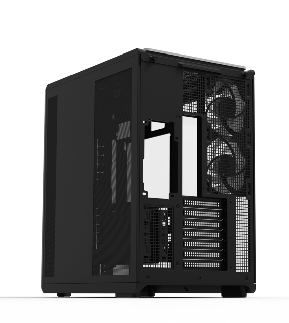 Кутия Zalman P60 Black, Mid-Tower, Tempered Glass, 1x USB 3.1 Type-C, 2x USB 3.0, 1x HD Audio, ATX / mATX / Mini-ITX