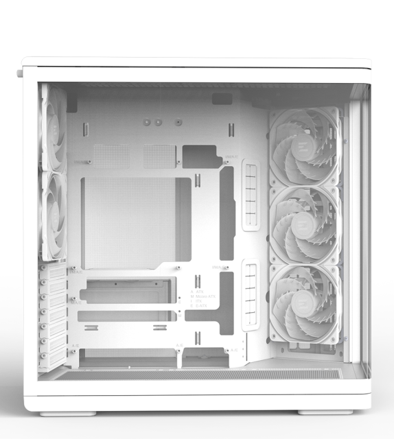 Кутия Zalman P60 DS White, Mid-Tower, Tempered Glass, 1x USB 3.1 Type-C, 2x USB 3.0, 1x HD Audio, ATX / mATX / Mini-ITX