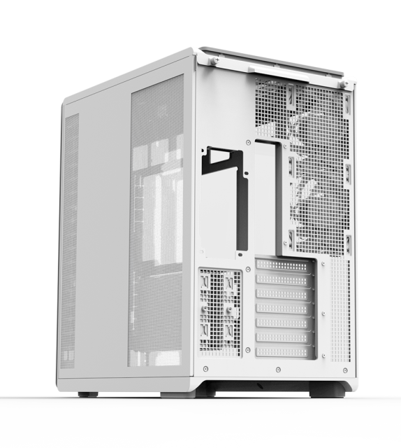 Кутия Zalman P60 DS White, Mid-Tower, Tempered Glass, 1x USB 3.1 Type-C, 2x USB 3.0, 1x HD Audio, ATX / mATX / Mini-ITX