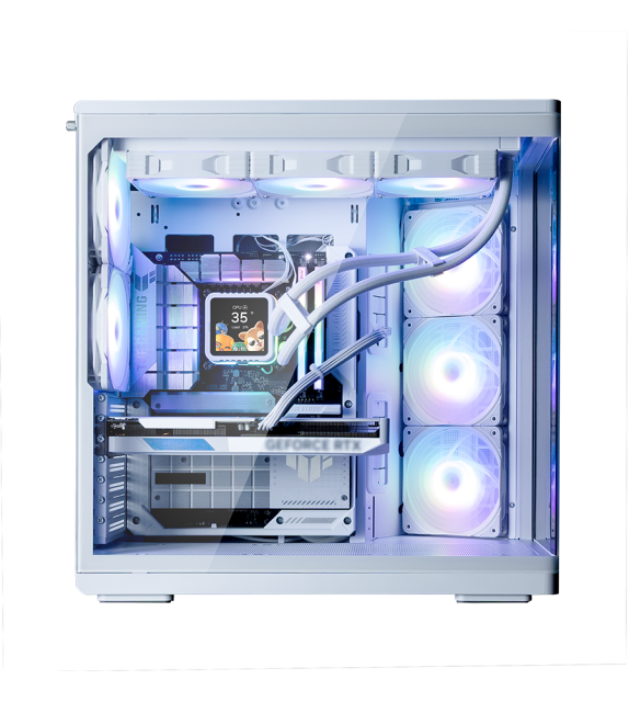 Кутия Zalman P60 DS White, Mid-Tower, Tempered Glass, 1x USB 3.1 Type-C, 2x USB 3.0, 1x HD Audio, ATX / mATX / Mini-ITX