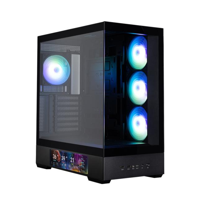 Кутия за компютър Zalman P40 DS Black, Mid Tower, 1x USB Type-C, 2x USB 3.0, ATX / mATX / Mini-ITX