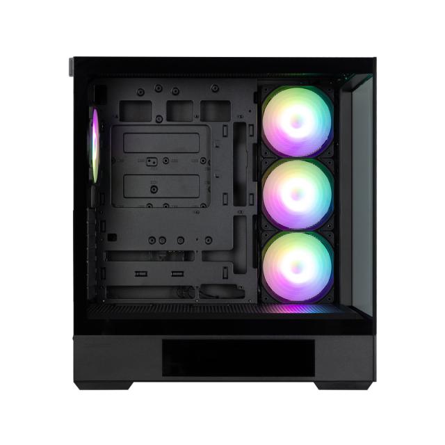 Кутия за компютър Zalman P40 DS Black, Mid Tower, 1x USB Type-C, 2x USB 3.0, ATX / mATX / Mini-ITX