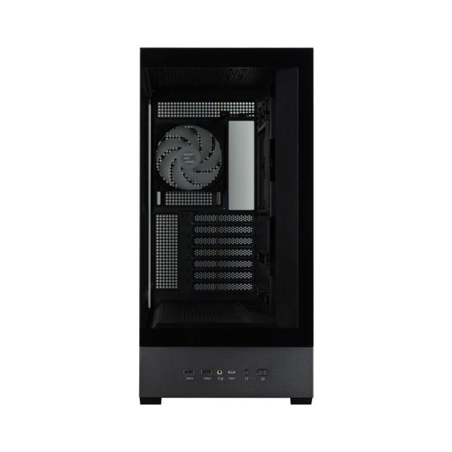 Кутия за компютър Zalman P40 DS Black, Mid Tower, 1x USB Type-C, 2x USB 3.0, ATX / mATX / Mini-ITX