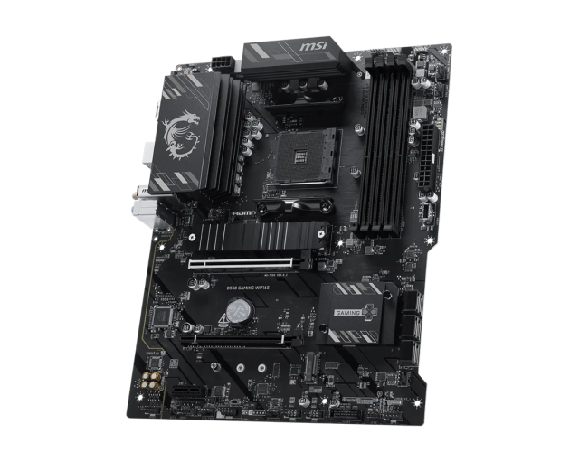Дънна платка MSI B550 GAMING WIFI6E, AM4, 4x DDR4, 2x M2, 4x SATA 6Gb/s, HDMI, DisplayPort, ATX