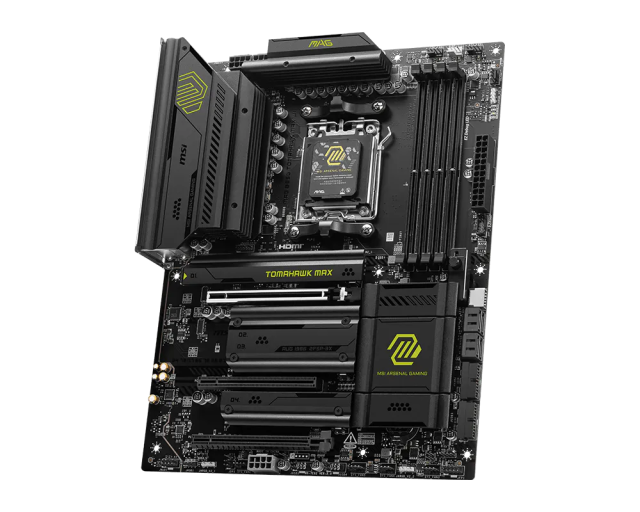 Дънна платка MSI MAG B850 TOMAHAWK MAX WFII, AM5, 4x DDR5, 4x M2, 4x SATA 6Gb/s, HDMI, ATX