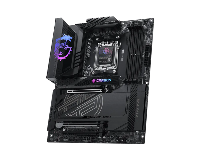 Дънна платка MSI MPG X870E CARBON MAX WIFI, AM5, 4x DDR5, 4x M2, 4x SATA 6Gb/s, HDMI, ATX