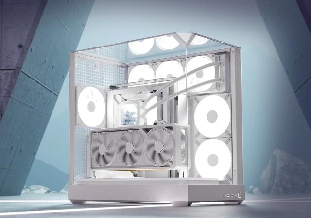 Кутия APNX V2 WHITE, Middle Tower, 2x USB 3.2, 1x USB Тype-C, 1x HD Audio, ATX / Micro ATX / Mini-ITX