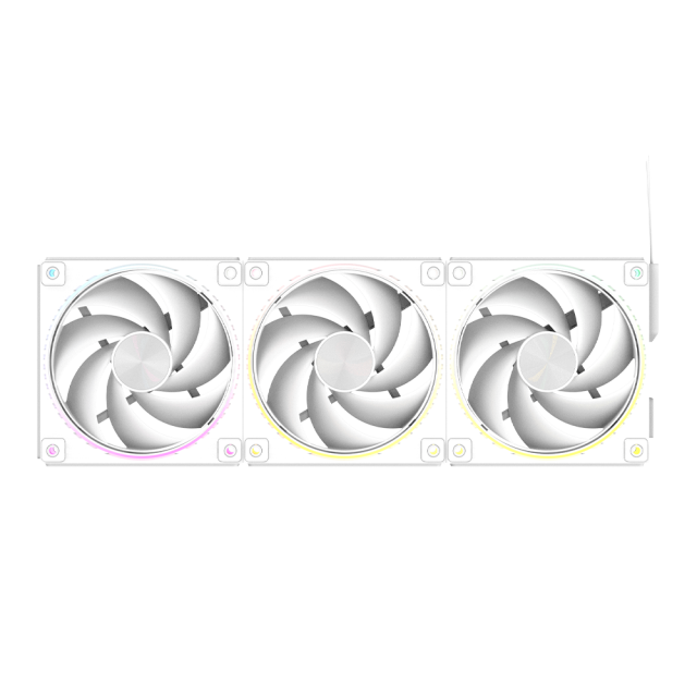 Комплект Вентилатори ZALMAN ZM-DF120 A3 WHITE PWM, 3x 124 x 120 x 25, 4-Pin