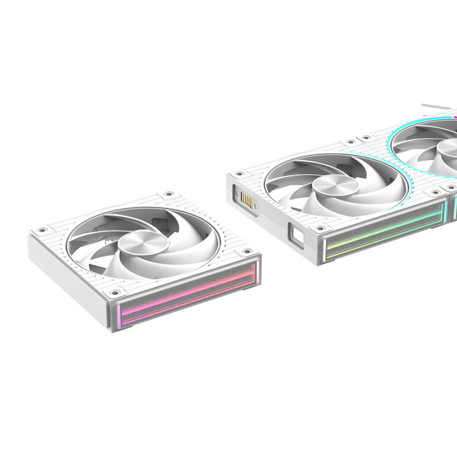 Комплект Вентилатори ZALMAN ZM-DF120 A3 WHITE PWM, 3x 124 x 120 x 25, 4-Pin