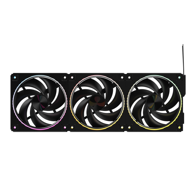 Комплект Вентилатори ZALMAN ZM-DF120 A3 BLACK PWM, 3x 124 x 120 x 25, 4-Pin