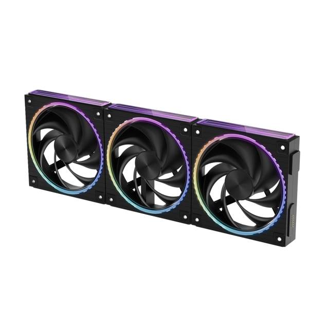 Комплект Вентилатори ZALMAN ZM-DF120 A3 BLACK PWM, 3x 124 x 120 x 25, 4-Pin