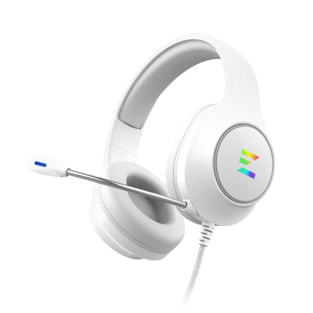 Слушалки ZALMAN ZM-HPS310 WHITE ANC, микрофон, USB