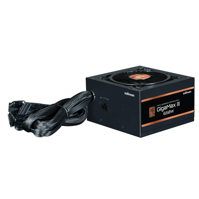 Захранване Zalman Gigamax III ZM650-GV3 650W, Active PFC, 80 PLUS BRONZE