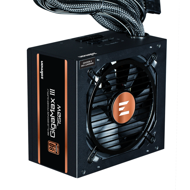 Захранване Zalman GigaMax III ZM750-GV3 750W, Active PFC, 80 PLUS BRONZE