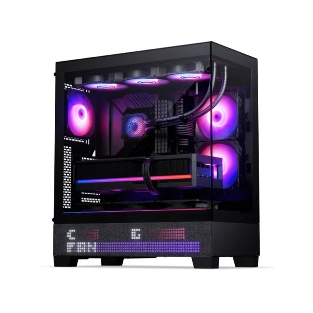 Кутия Phanteks View Matrix Black, Middle Tower, 2x USB 3.0, 1x USB 3.2 Type-C, 1x HD Audio, E-ATX ATX / Micro ATX / Mini ITX