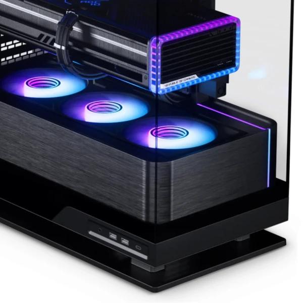 Кутия Phanteks Evolv X2 Black, Middle Tower, 2x USB 3.0, 1x USB 3.2 Type-C, 1x HD Audio, E-ATX ATX / Micro ATX / Mini ITX