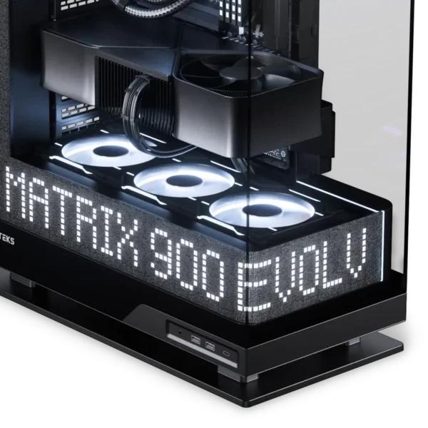 Кутия Phanteks Evolv X2 Matrix Black, Middle Tower, 2x USB 3.0, 1x USB 3.2 Type-C, 1x HD Audio, E-ATX ATX / Micro ATX / Mini ITX