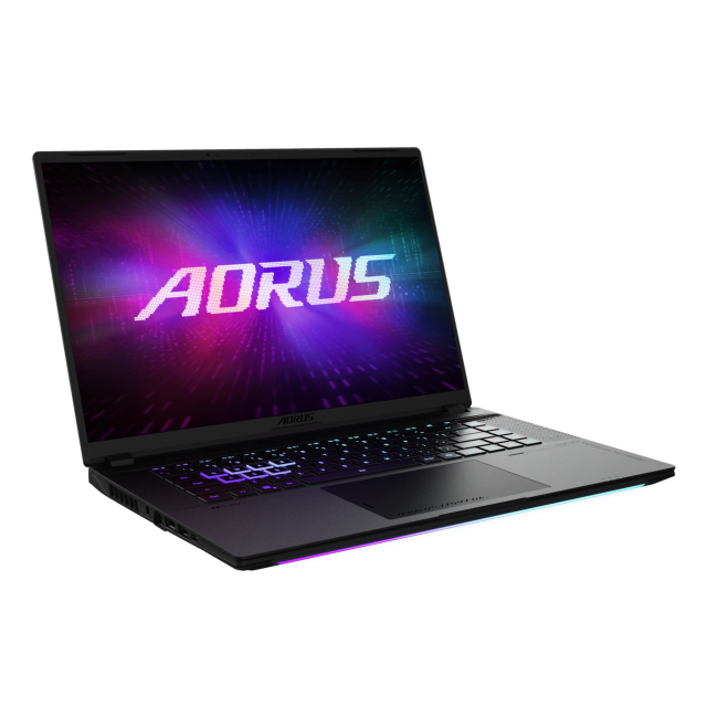 Лаптоп Gigabyte Aorus Master 16 6ZJ, AMD Ryzen 9 9955HX3D 16C (2.5 / 5.4 GHz, 16MBCache), 16" (40.64cm) WUXGA OLED Display, NVIDIA GF RTX5090 24GB GDDR7, 32GB DDR5, 1TB SSD NVMe, Windows 11 Pro 