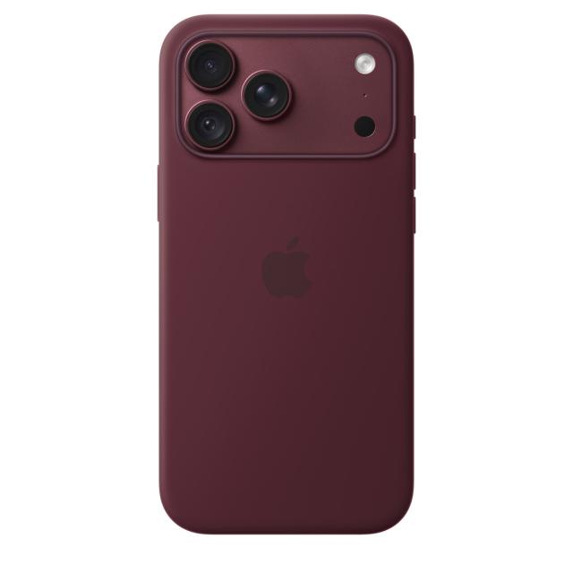 Гръб Apple iPhone 18 Pro Max Silicone Case with MagSafe, Burgundy
