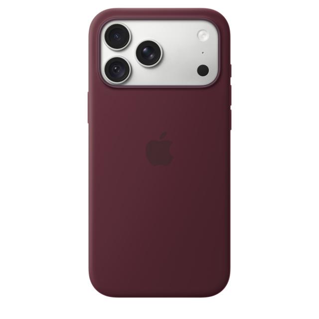 Гръб Apple iPhone 18 Pro Max Silicone Case with MagSafe, Burgundy