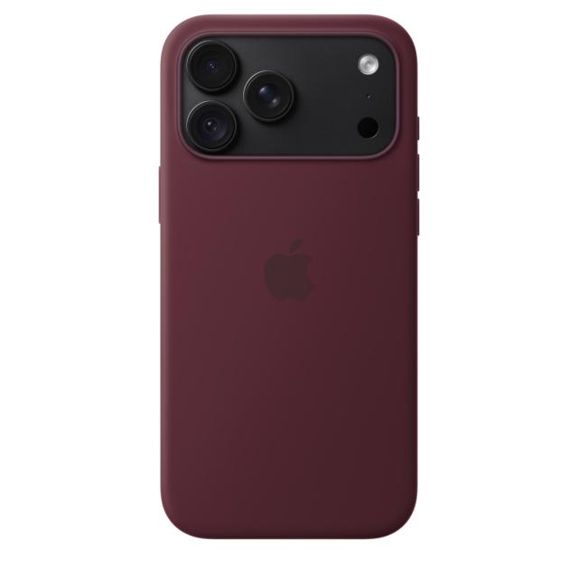 Гръб Apple iPhone 18 Pro Max Silicone Case with MagSafe, Burgundy