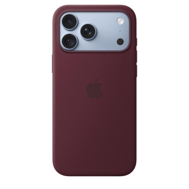 Гръб Apple iPhone 18 Pro Max Silicone Case with MagSafe, Burgundy