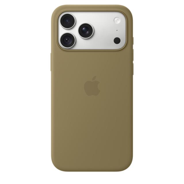 Гръб Apple iPhone 18 Pro Max Silicone Case with MagSafe, Olive