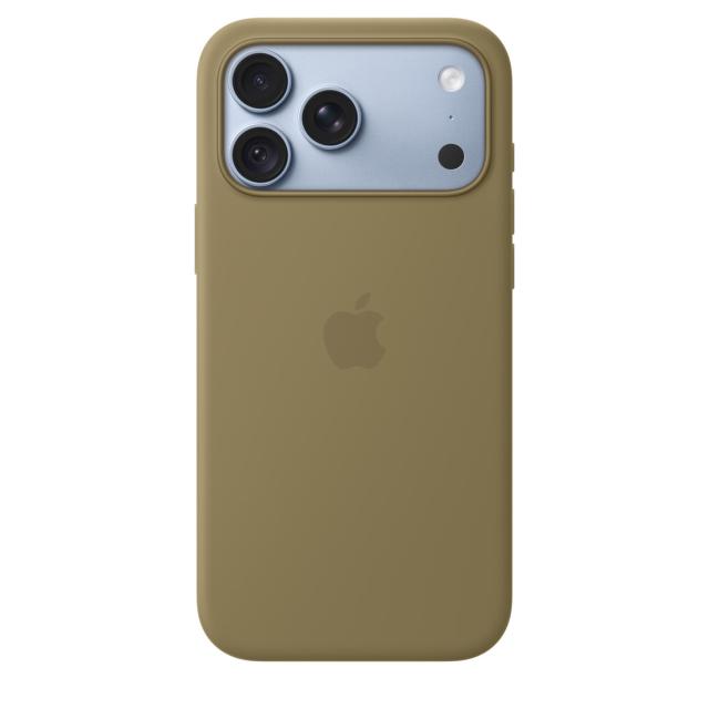 Гръб Apple iPhone 18 Pro Max Silicone Case with MagSafe, Olive