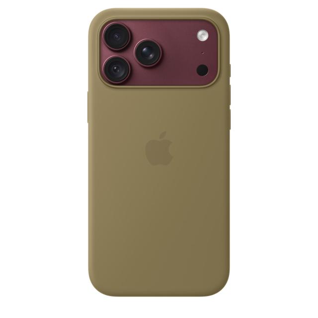 Гръб Apple iPhone 18 Pro Max Silicone Case with MagSafe, Olive