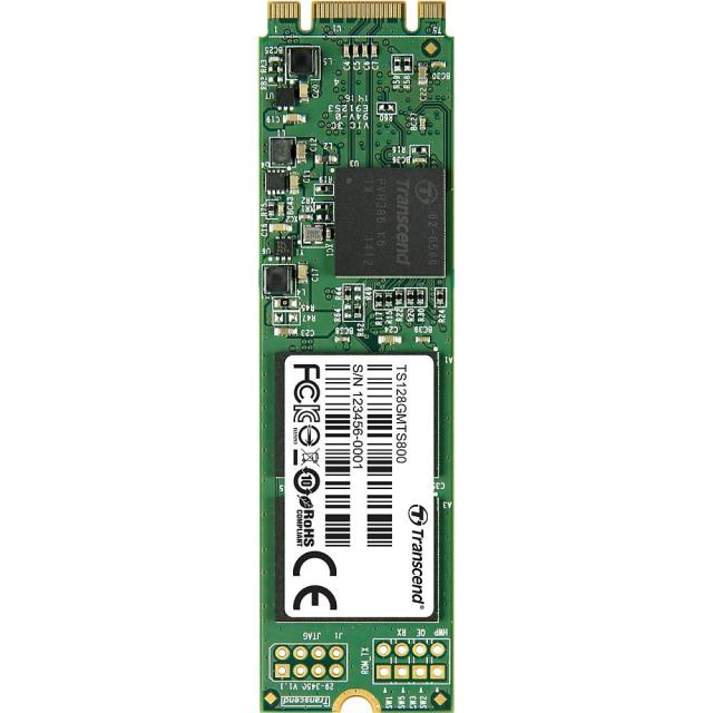 Твърд диск Transcend 128GB, M.2 2280 SSD 800S, SATA3, MLC