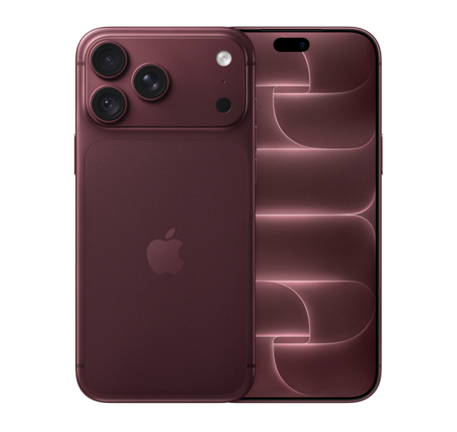 Смартфон Apple iPhone 18 Pro Max Burgundy, 6.9" (17.52cm) Super Retina XDR OLED дисплей, Apple A20 Pro 6C (2x 4.93 - 4x 2.8 GHz), 12GB RAM, 1TB Flash памет, 48 + 48 + 48 & 18 Mpix камери, iOS