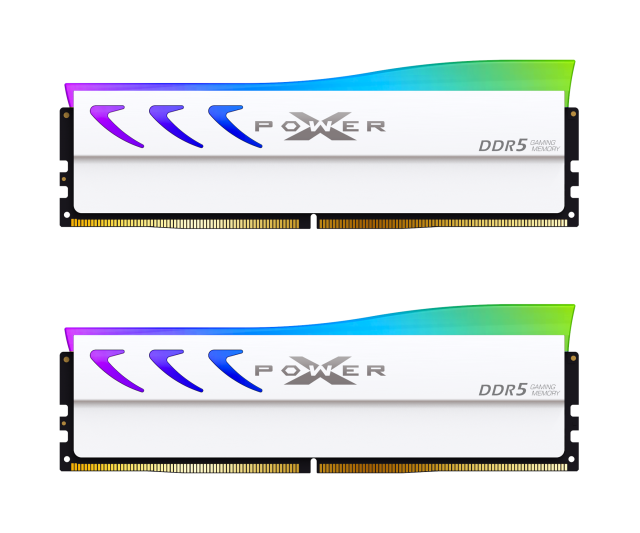 Памет Silicon Power XPOWER Storm RGB White 32GB (2x16GB) DDR5 6000MHz, CL36, 1.35 V 