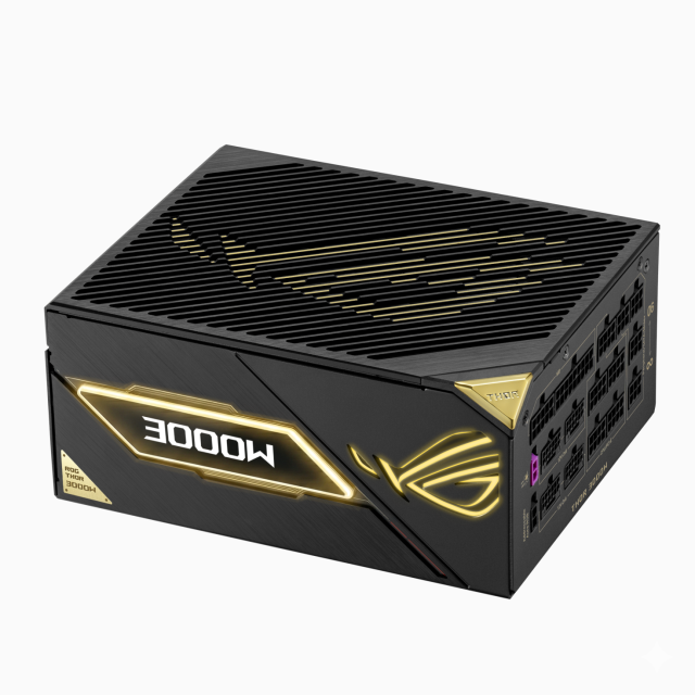 Захранване ASUS ROG THOR III 3000W Titanium III Edition 20, Active PFC, PCIe 5.1, ATX 3.1, 80+ Titanium, Fully Modular