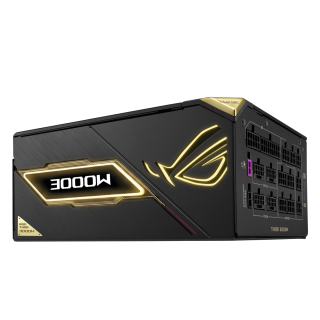 Захранване ASUS ROG THOR III 3000W Titanium III Edition 20, Active PFC, PCIe 5.1, ATX 3.1, 80+ Titanium, Fully Modular