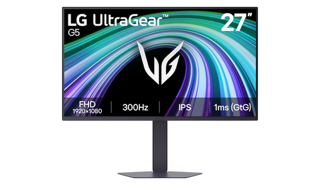 Монитор LG UltraGear 27G550B-B, 27" (68.58 cm) FHD IPS Display, 300Hz, 1ms, 300cd/m2, DisplayPort, HDMI, HDR10, NVIDIA G-SYNC, AMD FreeSync Premium