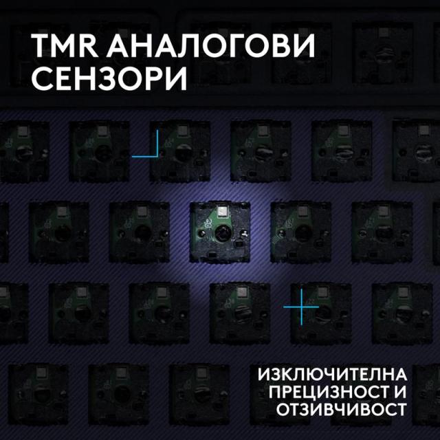 Геймърска механична клавиатура Logitech G512 X 98, Dual Swap Analog/Mechanical Tactile switch, черна, USB