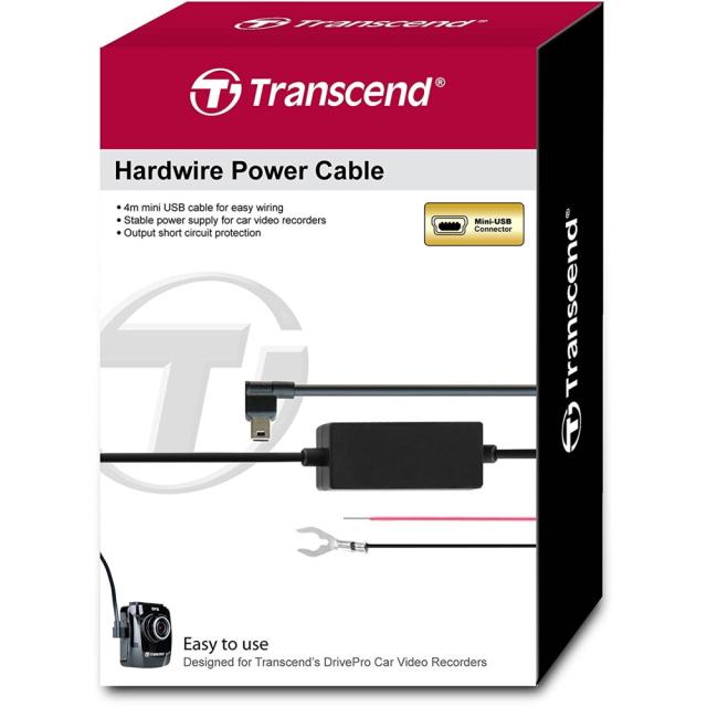 Кабел Transcend Dashcam Hardwire Kit for DrivePro, Mini-b