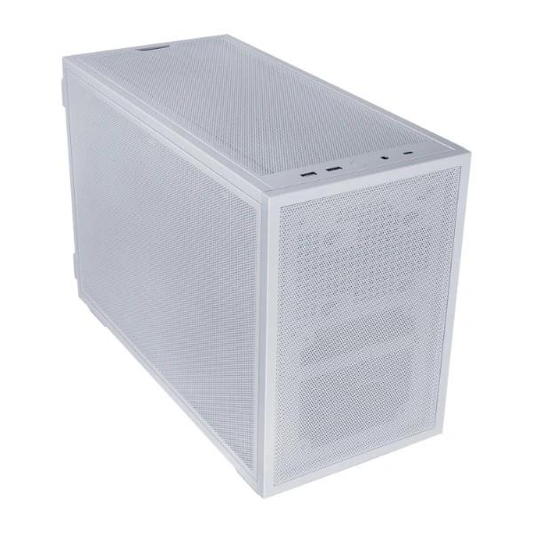 Кутия Lian-Li DAN B4 White, Mini Tower, 2x USB 3.0 TYPE-A, 1x USB TYPE-C, 1x HD Audio, mATX, Mini-ITX