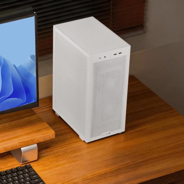 Кутия Lian-Li DAN B4 White, Mini Tower, 2x USB 3.0 TYPE-A, 1x USB TYPE-C, 1x HD Audio, mATX, Mini-ITX