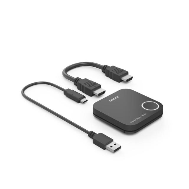  HAMA Безжичен HDMI адаптер за дисплей, Full HD 1080p, Miracast / Wireless Display