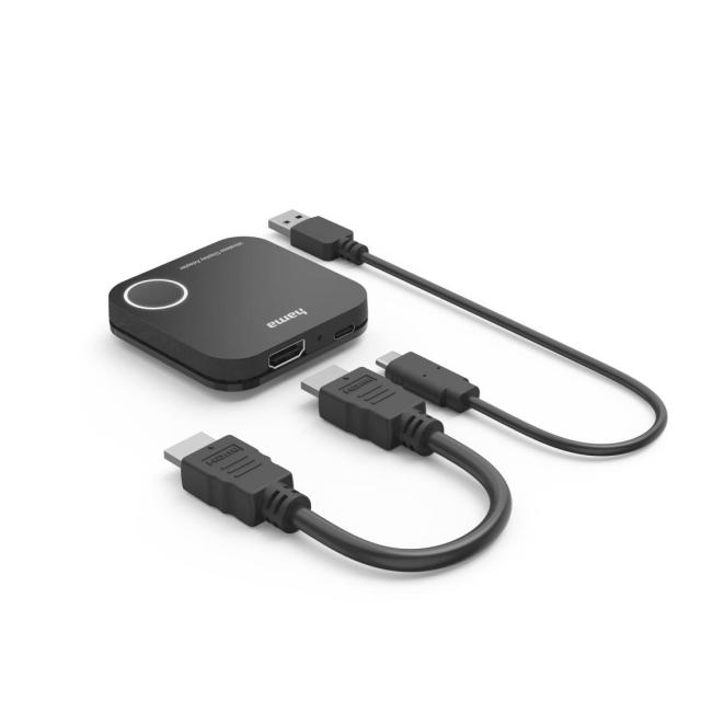  HAMA Безжичен HDMI адаптер за дисплей, Full HD 1080p, Miracast / Wireless Display
