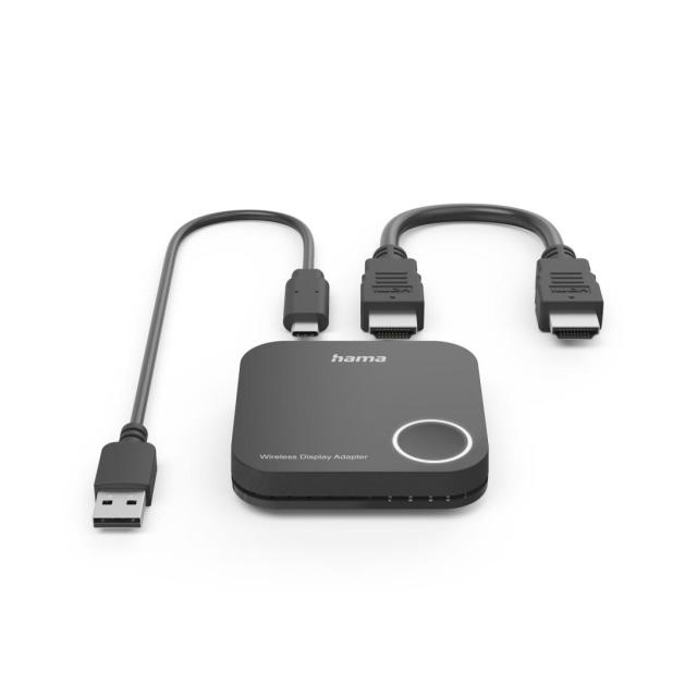  HAMA Безжичен HDMI адаптер за дисплей, Full HD 1080p, Miracast / Wireless Display