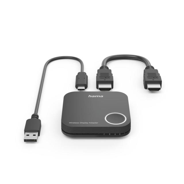  HAMA Безжичен HDMI адаптер за дисплей, Full HD 1080p, Miracast / Wireless Display