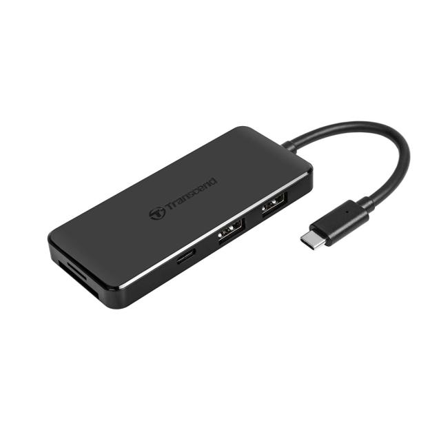 USB хъб Transcend 3-Port Hub,1-Port PD,SD/MicroSD Reader, USB 3.1 Gen 2,Type C