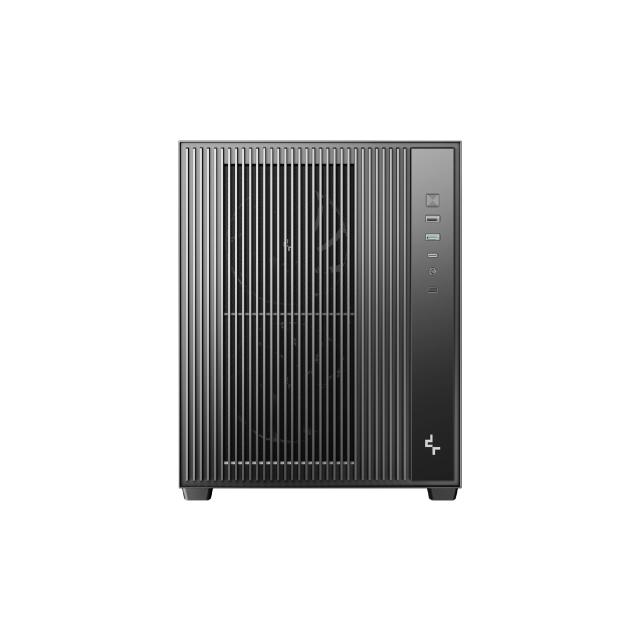 Кутия за компютър DeepCool CG330 MESH 3F Black, Mini Tower, 1x USB Type-C, 1x USB 3.0, 1x USB 2.0, 1x HD Audio, mATX, Mini-ITX
