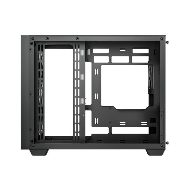Кутия за компютър DeepCool CG330 MESH 3F Black, Mini Tower, 1x USB Type-C, 1x USB 3.0, 1x USB 2.0, 1x HD Audio, mATX, Mini-ITX
