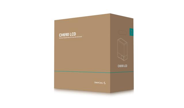 Кутия за компютър DeepCool CH690 LCD Black, Middle Tower, 1x USB Type-C, 2x USB 3.0, 1x HD Audio, ATX, mATX, Mini-ITX