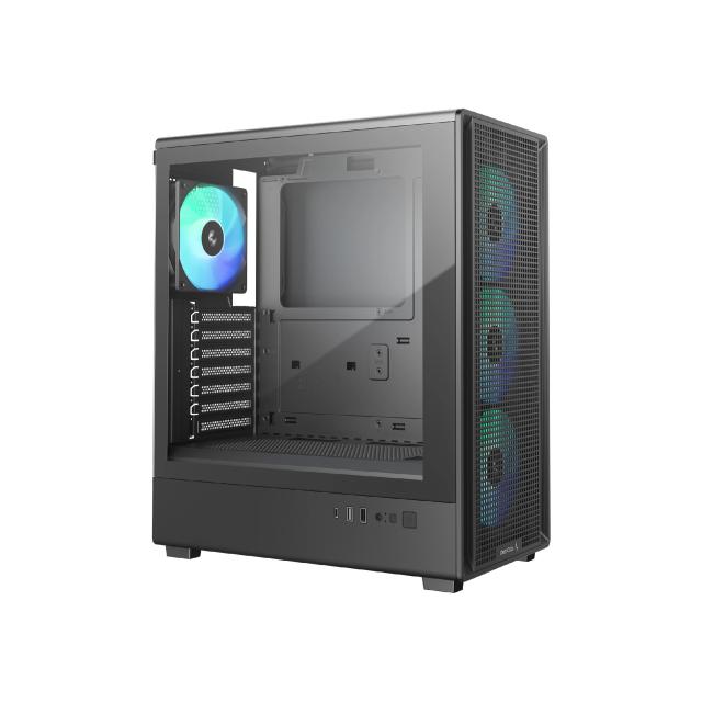 Кутия DeepCool CC550 4F, Middle Tower, 1x USB 3.0, 1x USB 2.0, 1x USB 3.1 Type-C, ATX / mATX / Mini-ITX