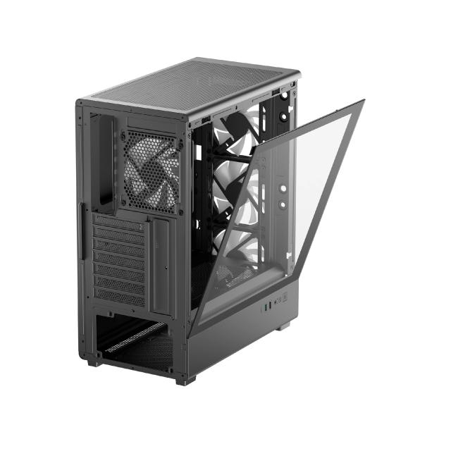 Кутия DeepCool CC550 4F, Middle Tower, 1x USB 3.0, 1x USB 2.0, 1x USB 3.1 Type-C, ATX / mATX / Mini-ITX