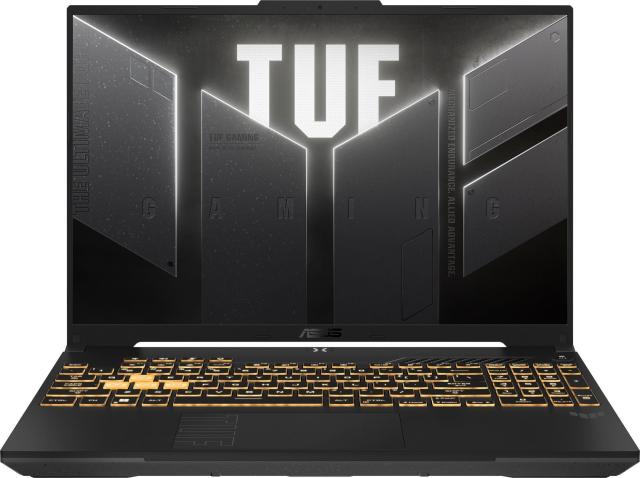 Лаптоп ASUS TUF Gaming F16 FX607VJR-TU307, Intel Core 7 230H 10C (1.8 / 5.2 GHz, 24MB Cache), 16" (40.64cm) WUXGA IPS 144Hz Anti-Glare Display, NVIDIA GF RTX3050 6GB GDDR6, 16 GB DDR5,  512 GB M.2 NVMe SSD, No OS